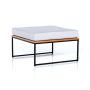 LOUNGEBORD/PUFF SENSUM ASPVIK TEAK 70X42CM SVART