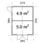 REDSKAPSBOD PALMAKO DAN 10,1 M² UBEHANDLET 