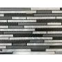 MOSAIKK AVANTGARDE ALUMINIUM SVART 4,8/9,8/14,8X0,8CM