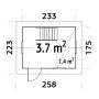 LEKEHUS PALMAKO GRETE 4,1M² UBEHANDLET