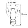 KULELAMPE PAULMANN OVN 300° KLAR 25W E14 75MM