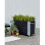 BLOMSTERKASSE PLUS CUBIC SVART 120X50X70 CM