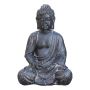 HAGEDEKORASJON BUDDHA SITTENDE H42XW24XL30CM SVART