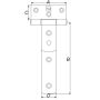 T-HENGSEL PN BESLAG 6" GALVANISERT 155MM