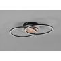 PLAFOND TRIO GIRO RUND LED FJERNSTYRT SVART