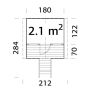 LEKEHUS PALMAKO TOBY 2,2M² SETT UBEHANDLET