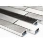 MOSAIKK AVANTGARDE ALUMINIUM SVART 4,8/9,8/14,8X1,5CM