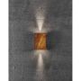 VEGGLAMPE NORDLUX FOLD 10 CORTEN