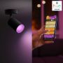 SPOTLAMPE PHILIPS HUE ARGENTA GU10 5,7W SVART                                